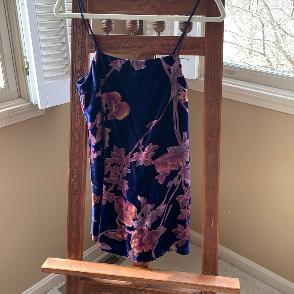 Cotton candy LA Velvet slip dress size small